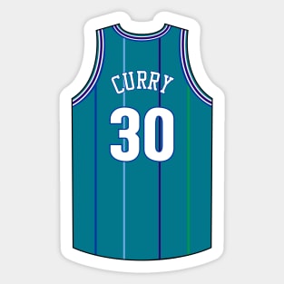 Dell Curry Charlotte Jersey Qiangy Sticker